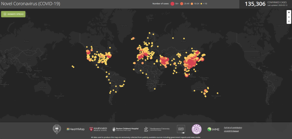Coronavirus World Tracking Map