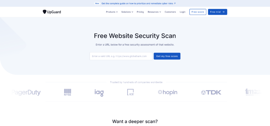 Free Website Security Scan UpGuard